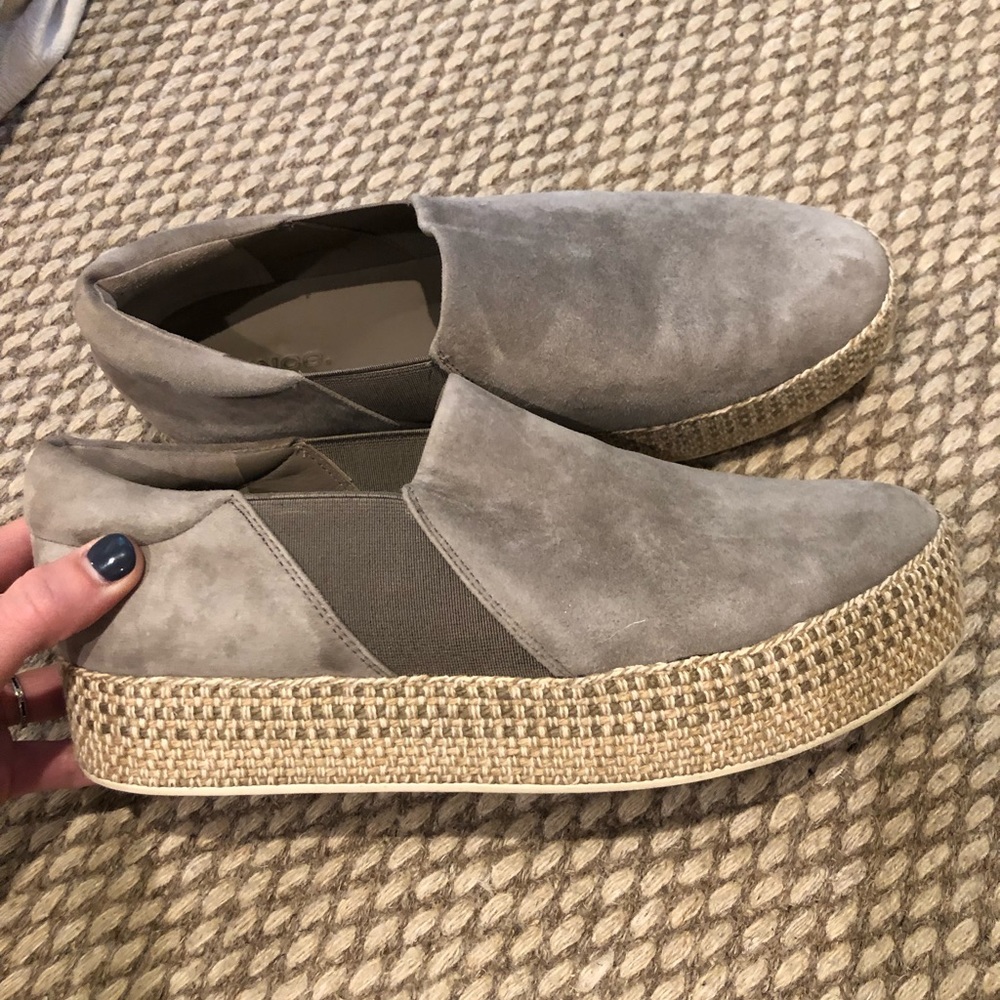 Vince stacked sneakers in smoke
